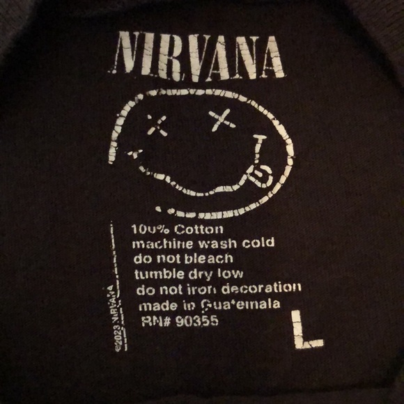 Nirvana Crop Top Tee Shirt - Picture 4 of 11